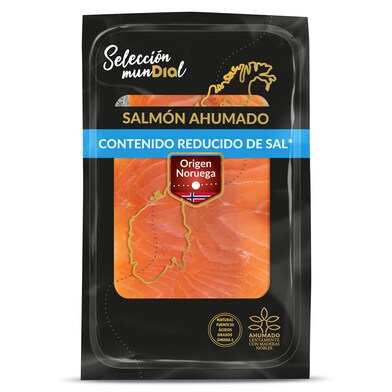 Salmón ahumado reducido en sal Dia Selección Mundial sobre 100 g-0 Salmón ahumado reducido en sal Dia Selección Mundial sobre 100 g-0