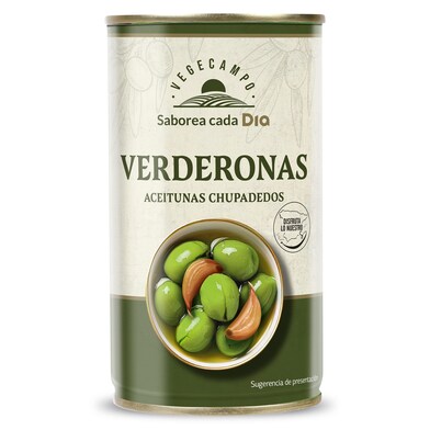 Aceitunas verderonas chupadedos Dia Vegecampo 185 g-0 Aceitunas verderonas chupadedos Dia Vegecampo 185 g-0