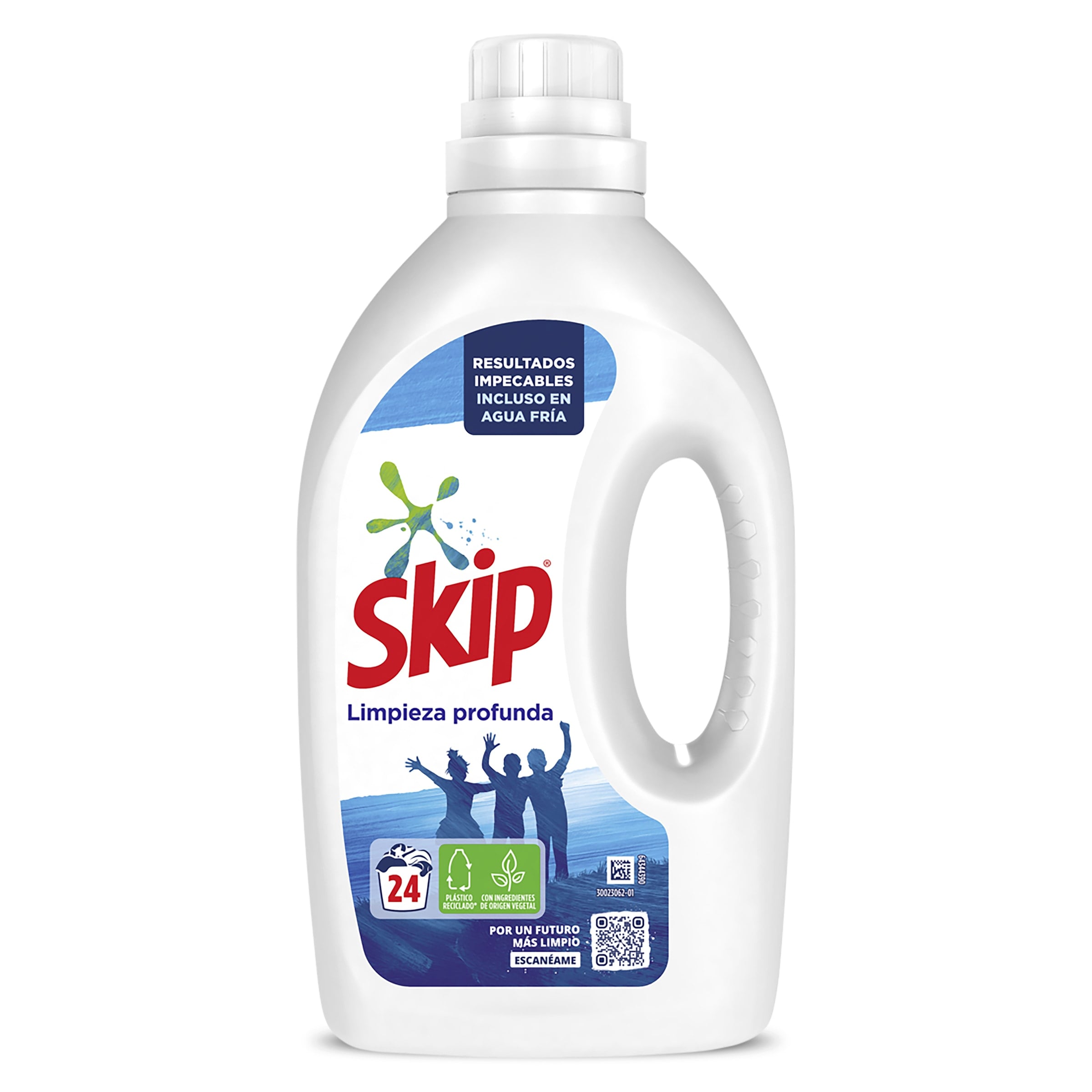 Detergente máquina líquido Limpieza profunda Skip botella 24 lavados