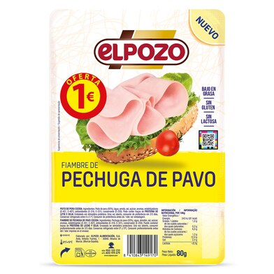 Pechuga de pavo Elpozo sobre 80 g-0 Pechuga de pavo Elpozo sobre 80 g-0