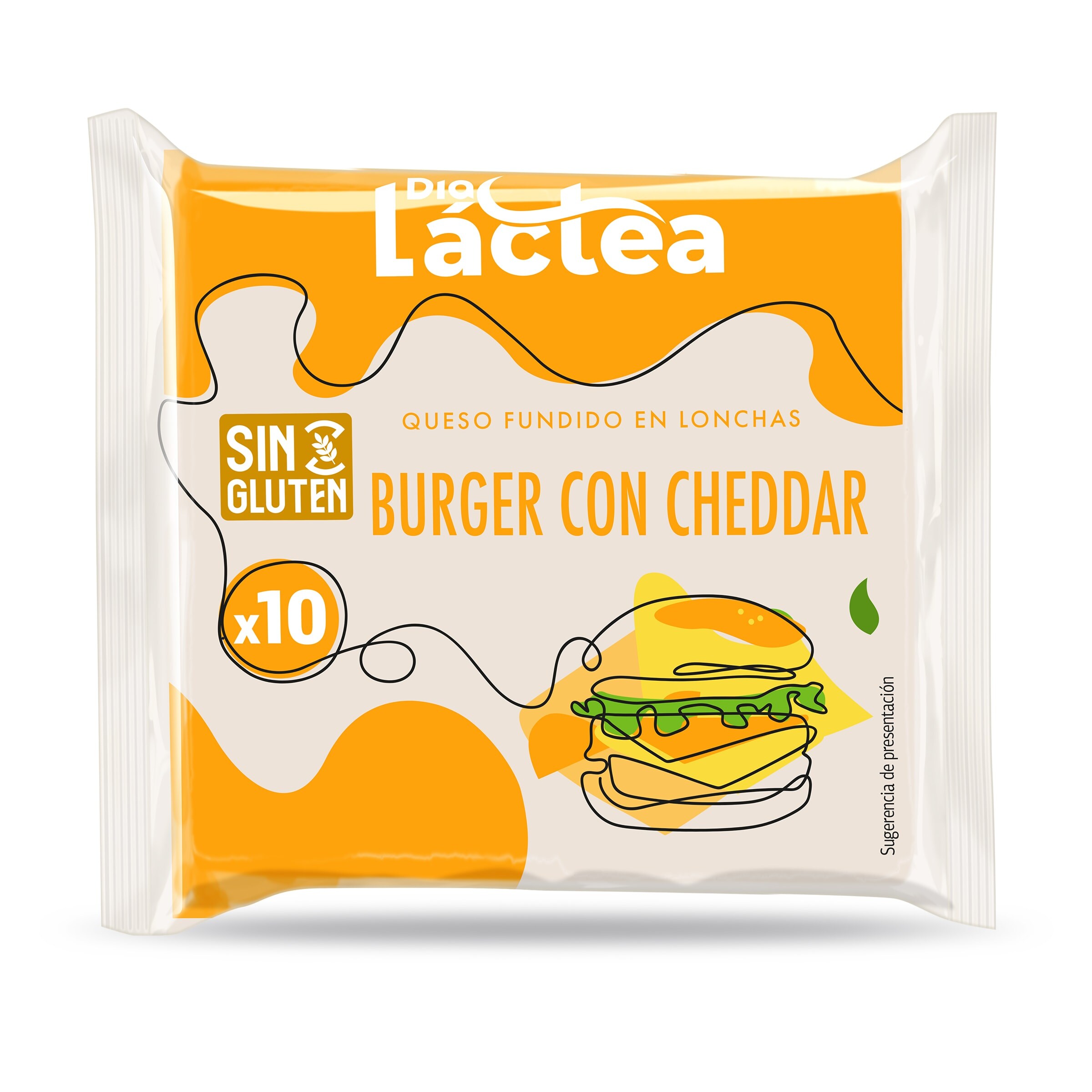 Queso fundido burger con cheddar Dia Láctea bolsa 200 g