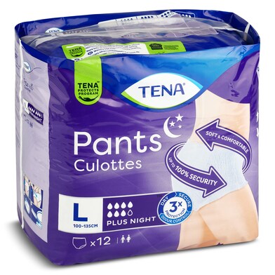 Pants de incontinencia plus night talla L Tena bolsa 12 unidades-0 Pants de incontinencia plus night talla L Tena bolsa 12 unidades-0