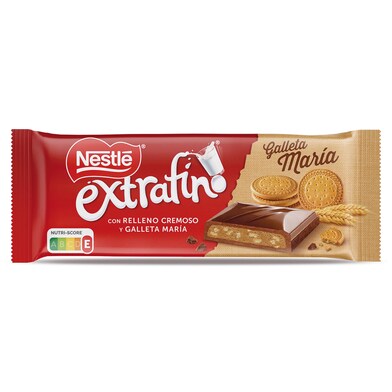 Chocolate con leche con relleno cremoso y galletas María Nestlé Extrafino 83 g-0 Chocolate con leche con relleno cremoso y galletas María Nestlé Extrafino 83 g-0
