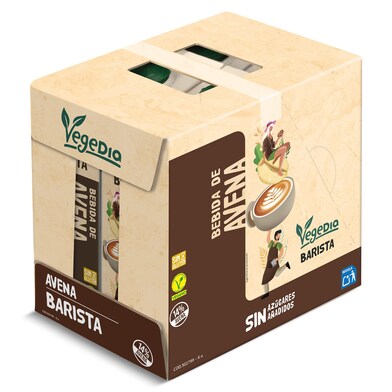 Bebida de avena barista Dia Vegedia pack 6 x 1 L-0 Bebida de avena barista Dia Vegedia pack 6 x 1 L-0