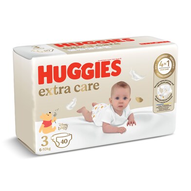 Pañales 6-10 kgs talla 3 Huggies Extra Care bolsa 40 unidades-0 Pañales 6-10 kgs talla 3 Huggies Extra Care bolsa 40 unidades-0