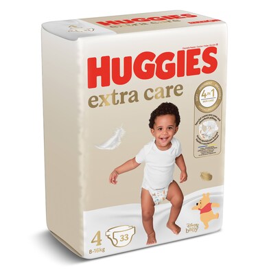 Pañales extra care 8-16 kgs talla 4 Huggies bolsa 33 unidades-0