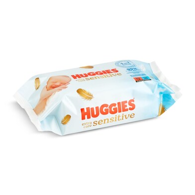 Toallitas para bebés extra care sensitive Huggies bolsa 56 unidades-0