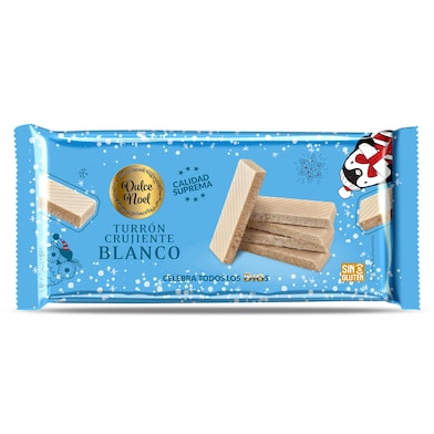 Turrón crujiente de chocolate blanco Dulce Noel Dia bolsa 150 g-0