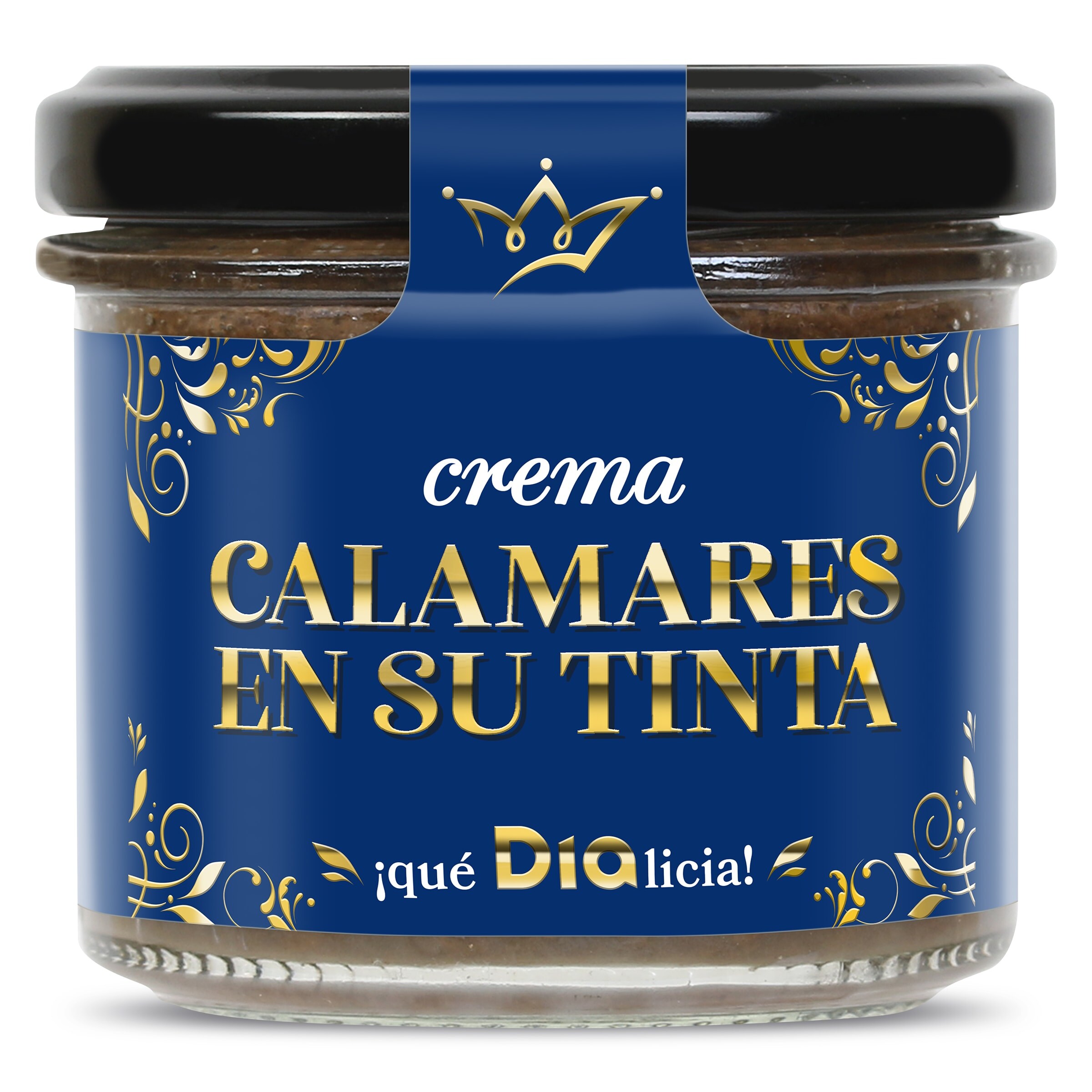 Crema de calamares en su tinta Nuestra Alacena de Dia frasco 110 g