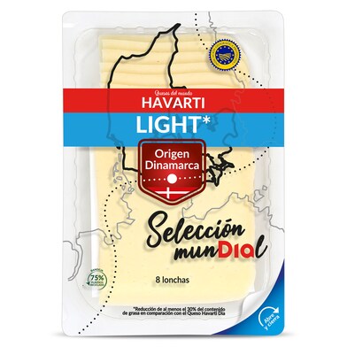 Queso havarti light Selección Mundial de Dia sobre 160 g-0 Queso havarti light Selección Mundial de Dia sobre 160 g-0