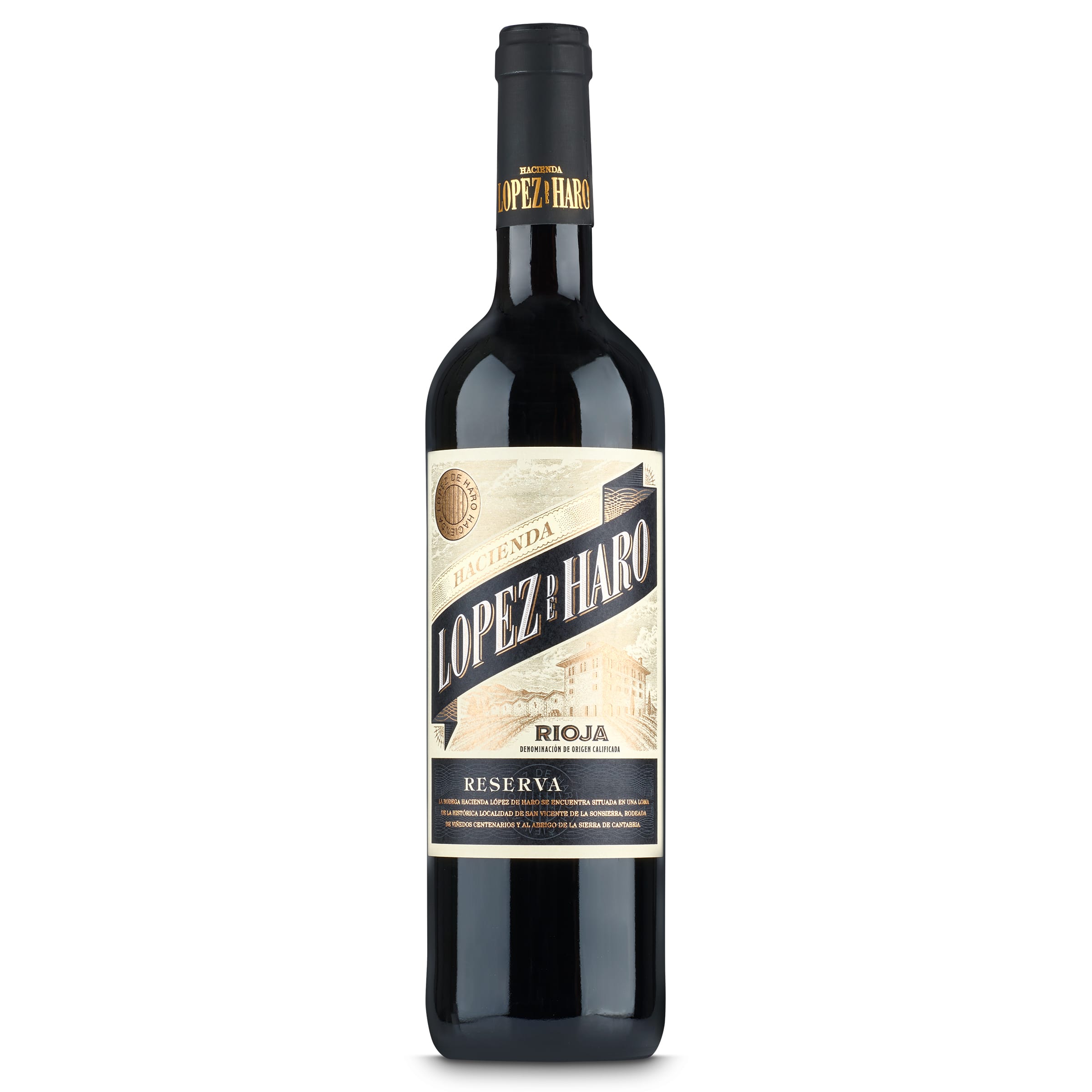 Vino tinto reserva D.O. Rioja López de Haro botella 75 cl