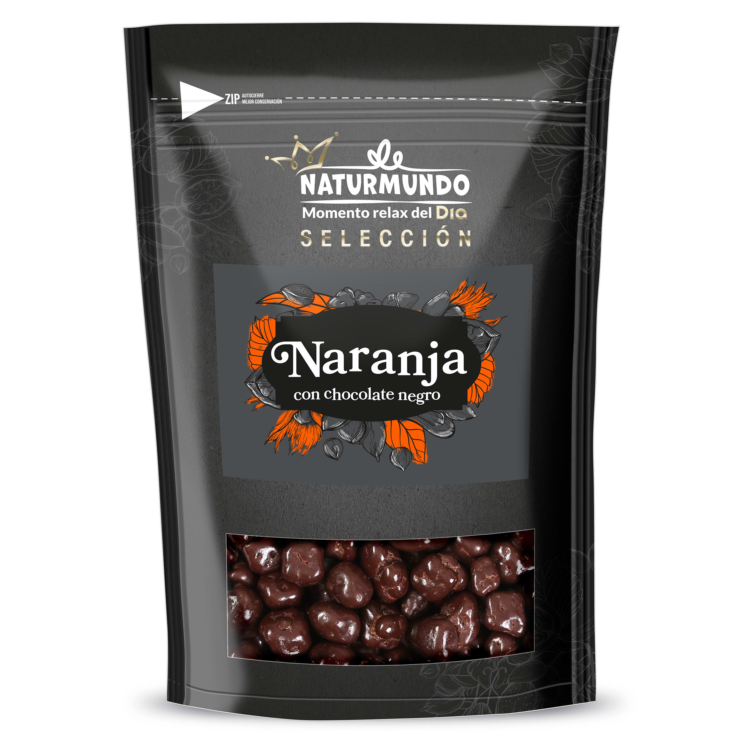 Naranja con chocolate negro Naturmundo de Dia bolsa 150 g
