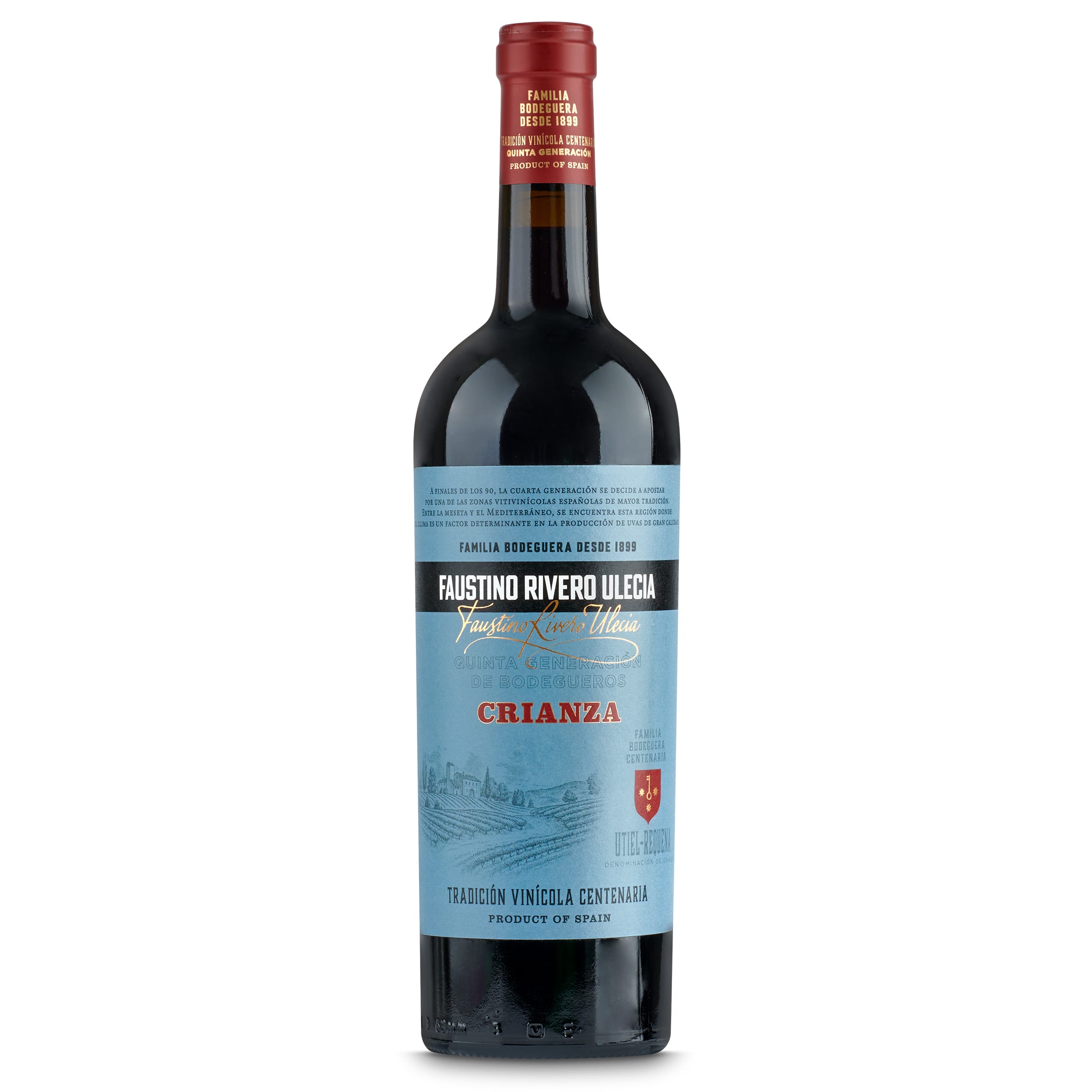 Vino tinto Crianza D.O. Utiel Requena Faustino Rivero botella 75 cl