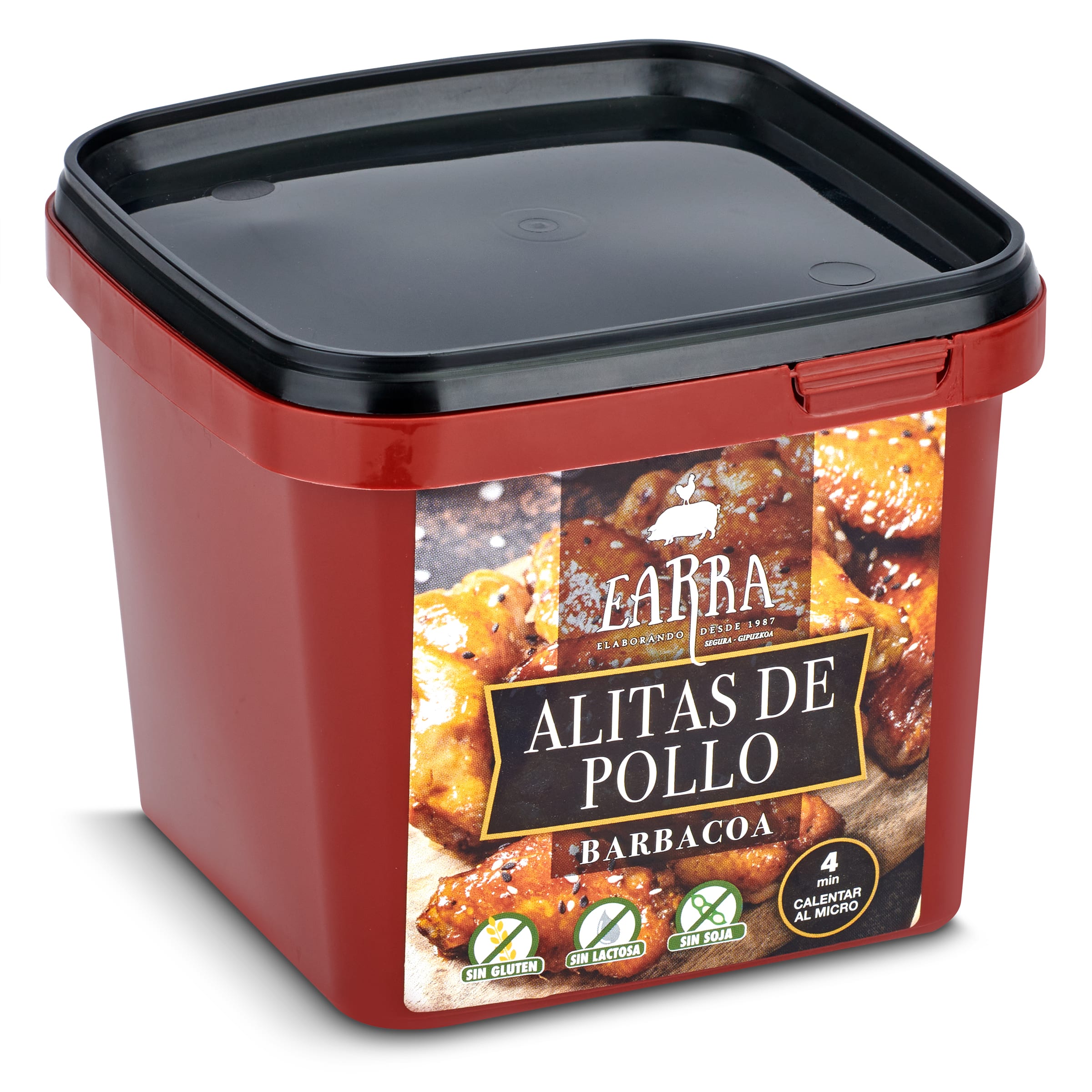 Alitas de pollo barbacoa Earra tarrina 500 g