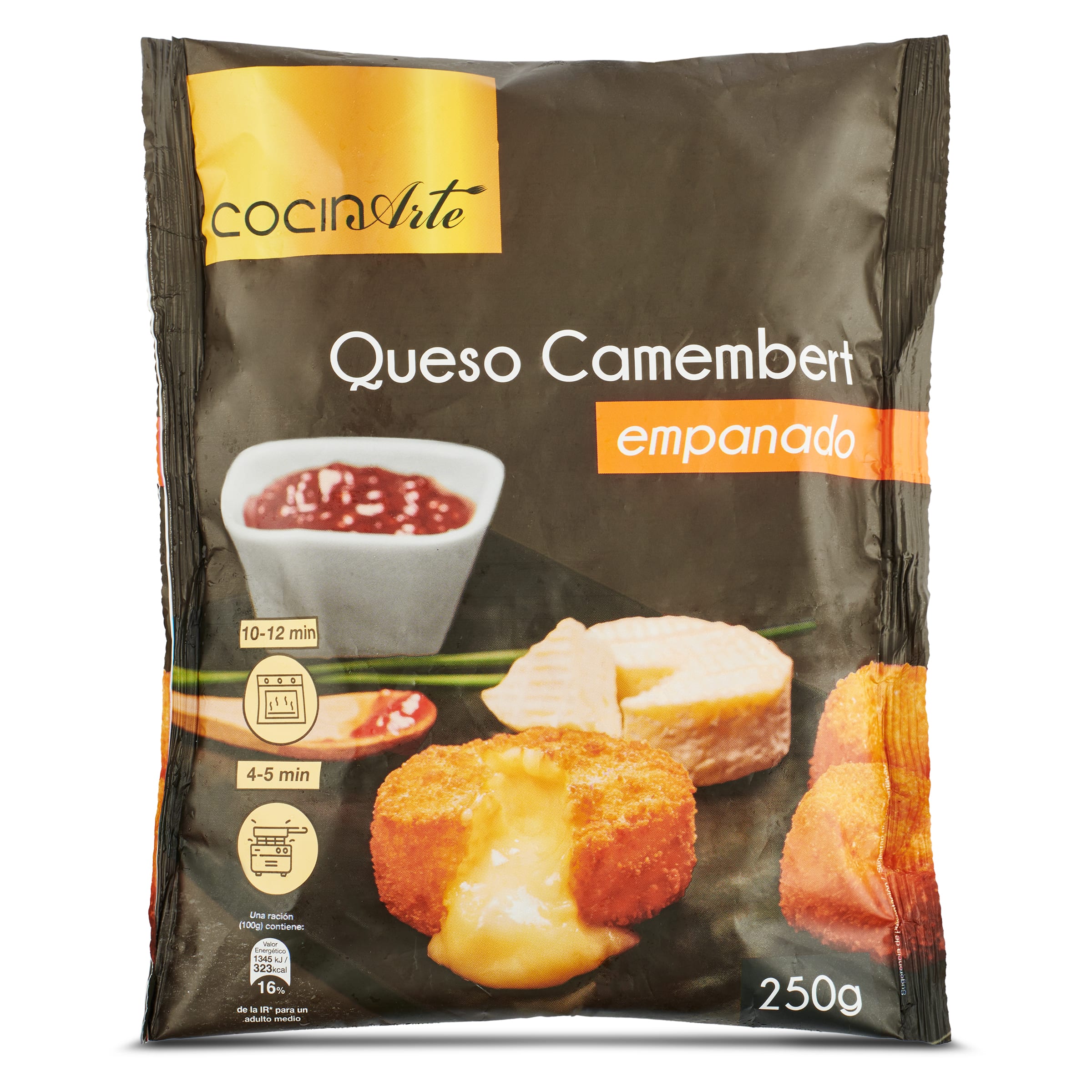 Queso camembert empanado Cocinarte bolsa 250 g