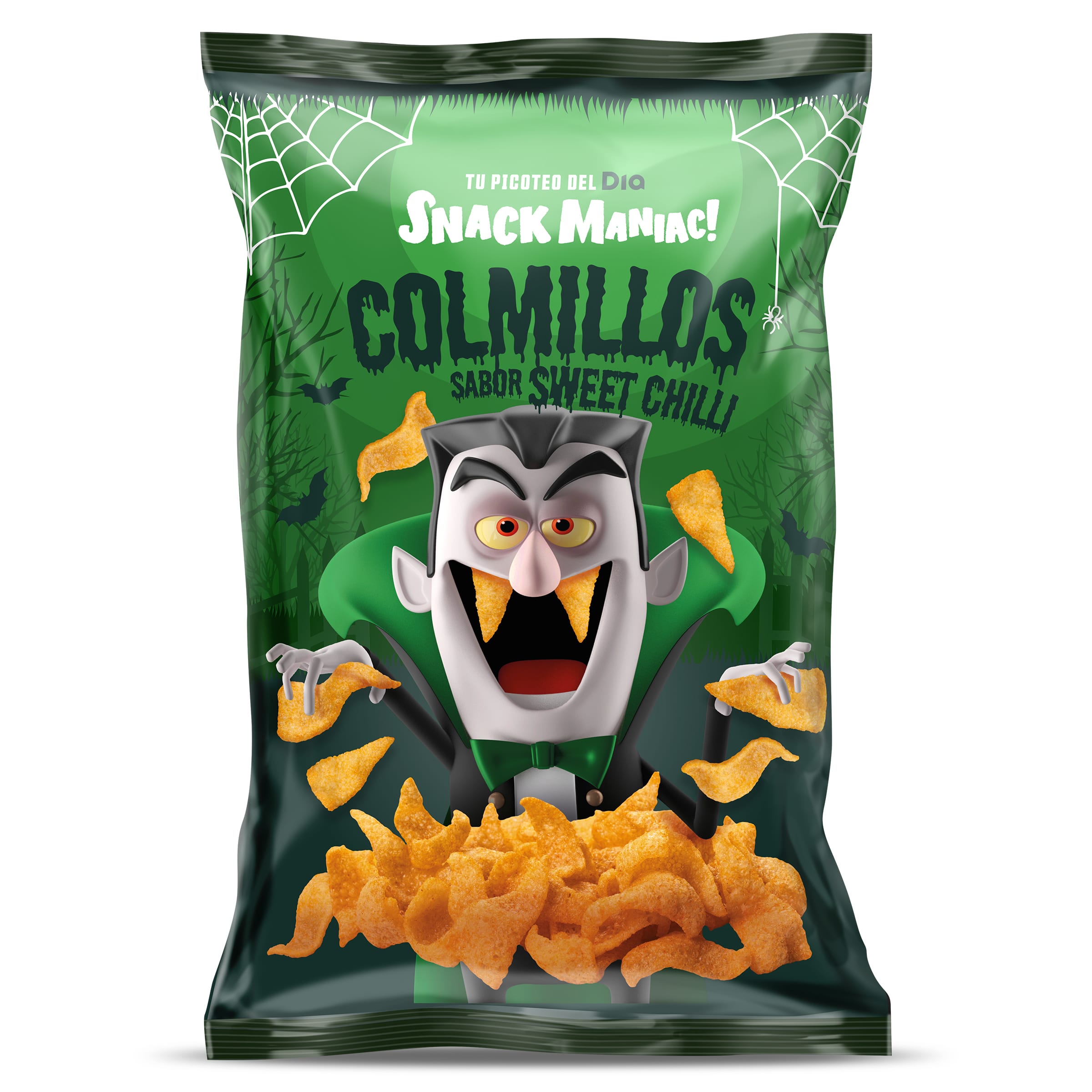 Colmillos sabor sweet chilli Snack Maniac de Dia bolsa 75 g