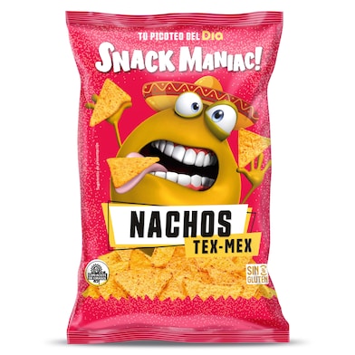 Nachos sabor a queso tex-mex Snack Maniac de Dia bolsa 50 g-0