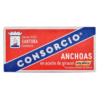 Anchoas en aceite de girasol alto oleico Consorcio lata 23 g-0 Anchoas en aceite de girasol alto oleico Consorcio lata 23 g-0
