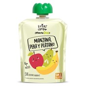 Alimento infantil con puré de manzana, pera y plátano Fruticampo de Dia bolsa 90 g