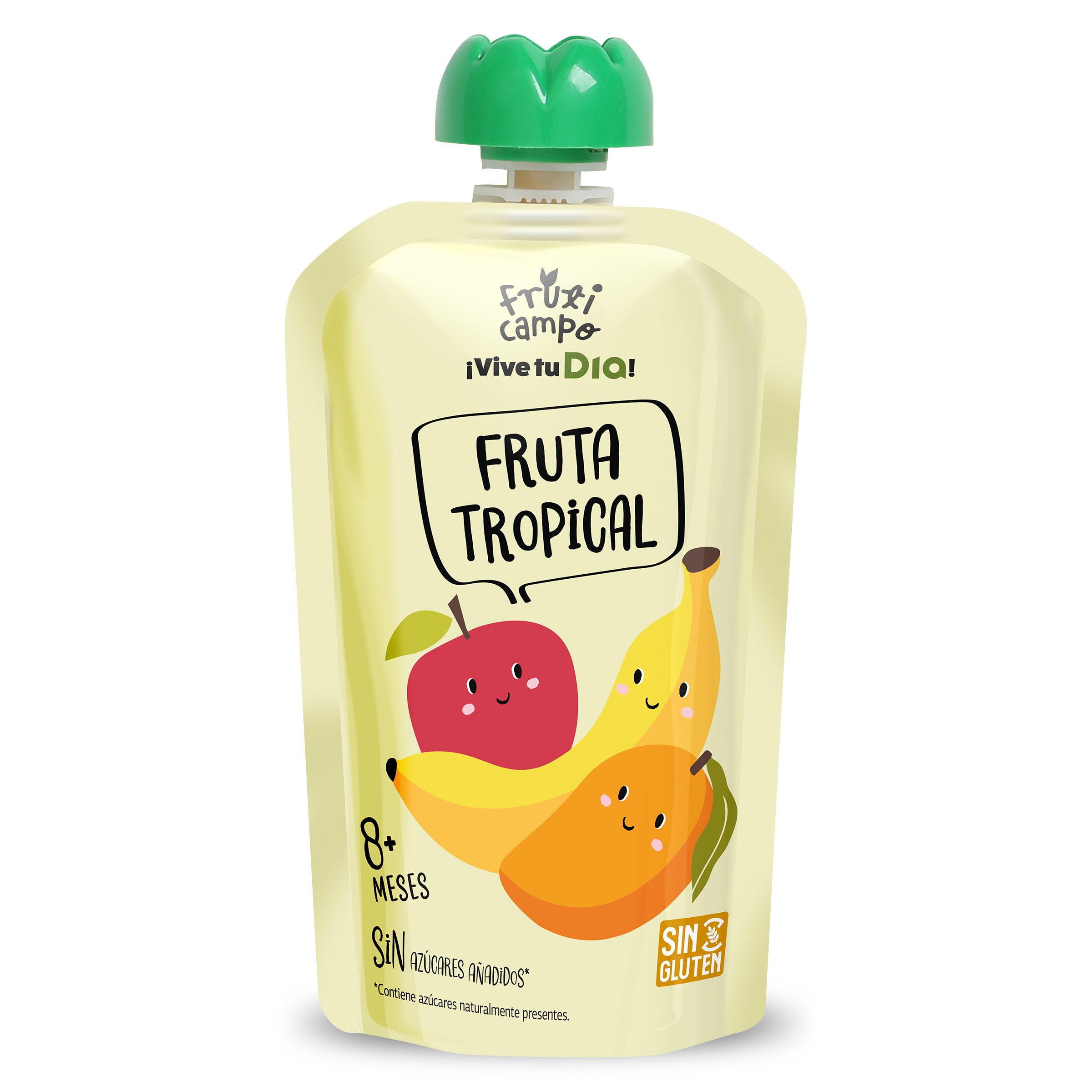 Alimento infantil con puré de fruta tropical Fruticampo de Dia bolsa 100 g