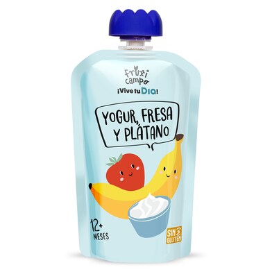 Alimento infantil lácteo con puré de fresa y plátano Fruticampo de Dia bolsa 100 g-0 Alimento infantil lácteo con puré de fresa y plátano Fruticampo de Dia bolsa 100 g-0