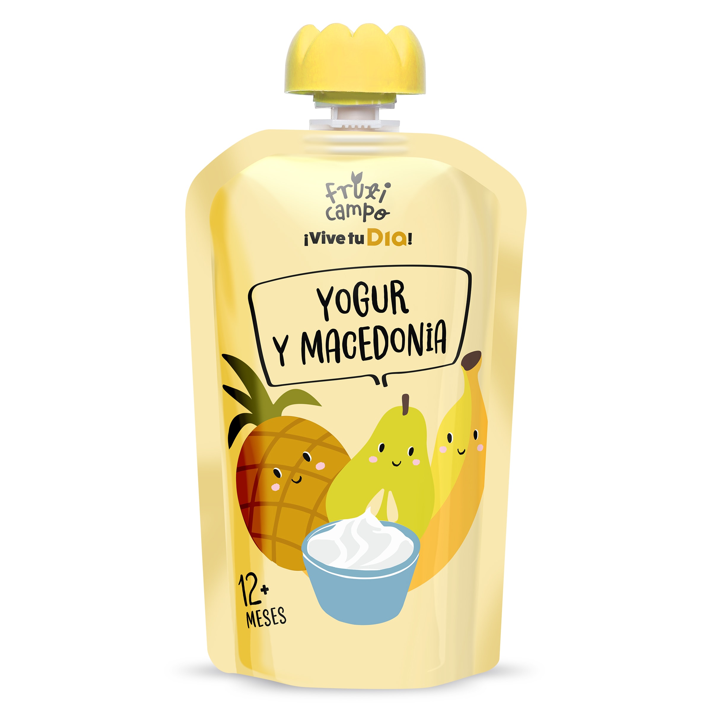 Alimento infantil lácteo con puré de frutas Fruticampo de Dia bolsa 100 g