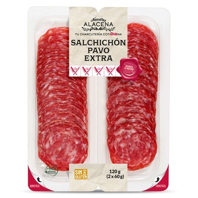 Salchichón de pavo extra Dia Nuestra Alacena 2 x 60 g-0 Salchichón de pavo extra Dia Nuestra Alacena 2 x 60 g-0