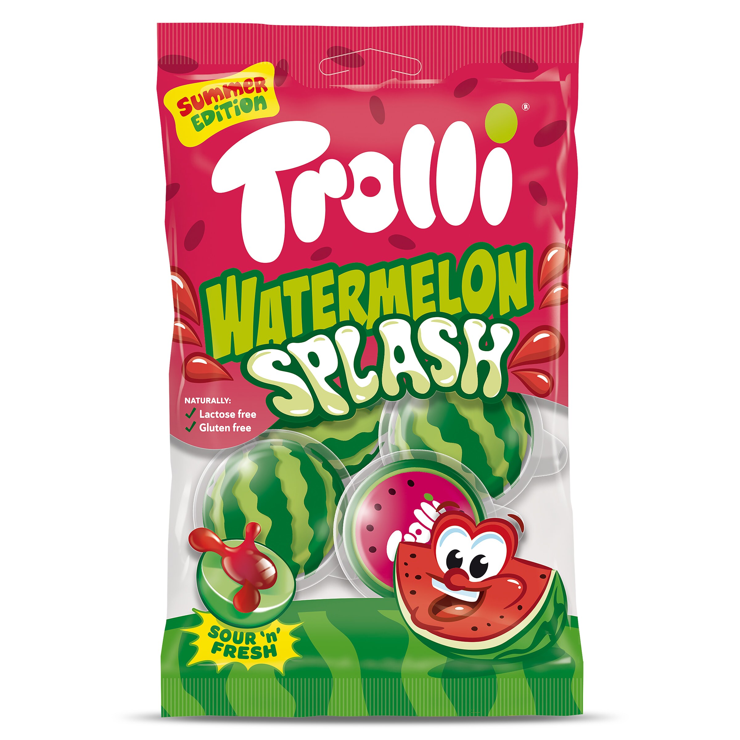 Golosinas explosión con sabor a sandía Trolli bolsa 75 g