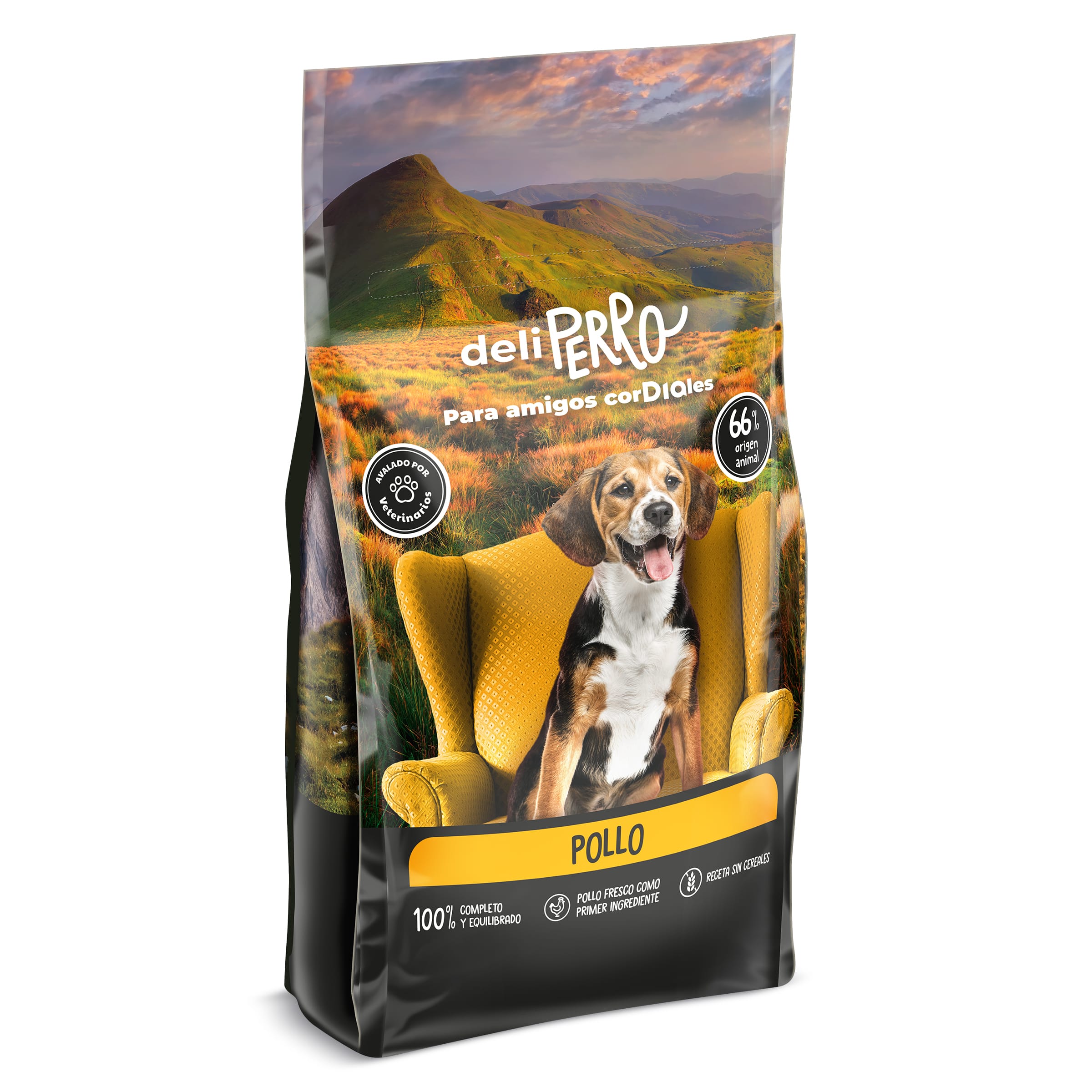 Alimento para perro adulto de pollo premium Deliperro de Dia bolsa 1.5 Kg