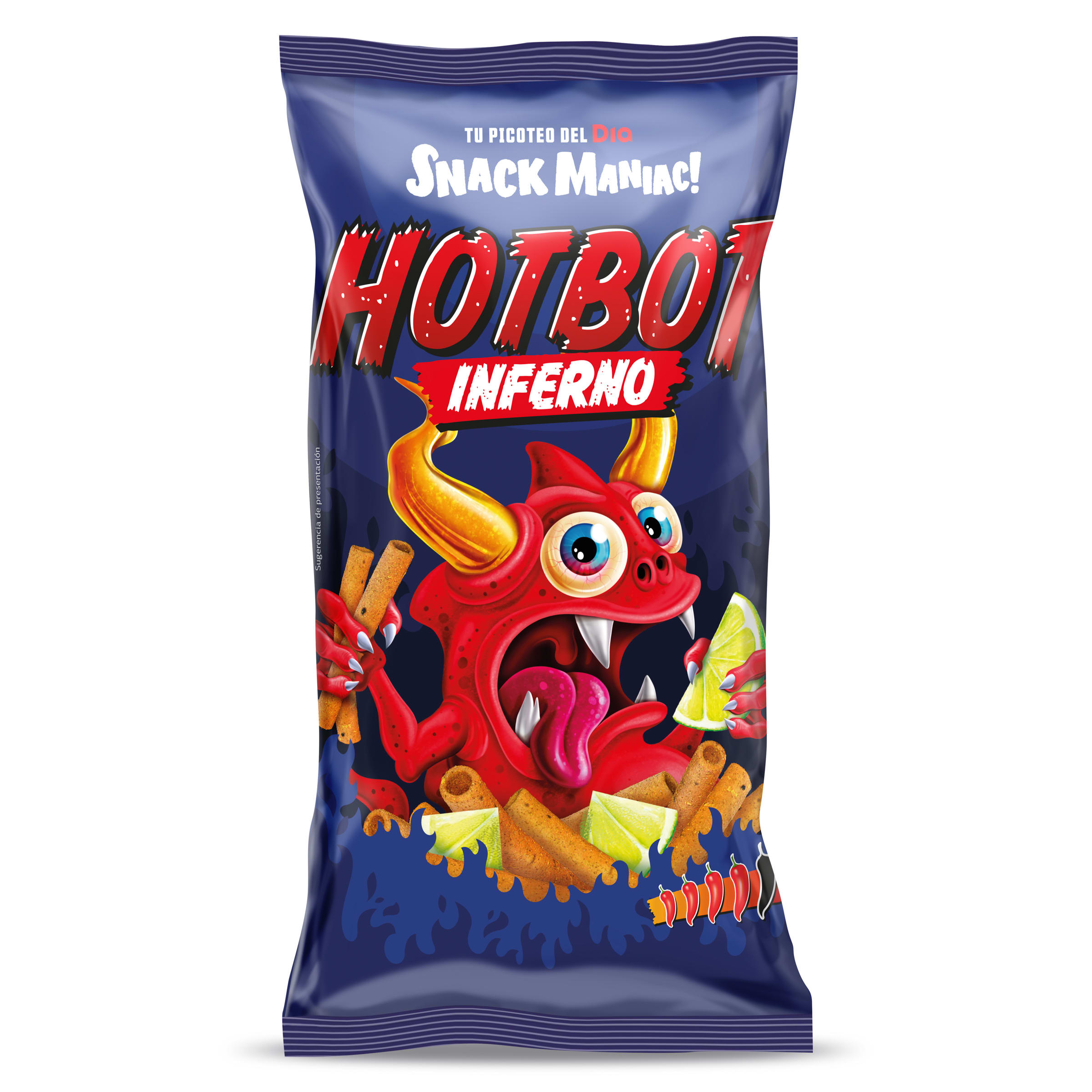 Aperitivo hotbot inferno Snack Maniac de Dia bolsa 150 g