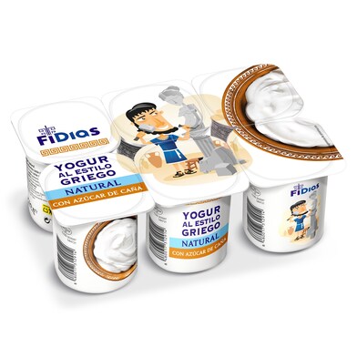 Yogur griego natural con azúcar de caña Fidias de Dia pack 6 x 125 g-0 Yogur griego natural con azúcar de caña Fidias de Dia pack 6 x 125 g-0