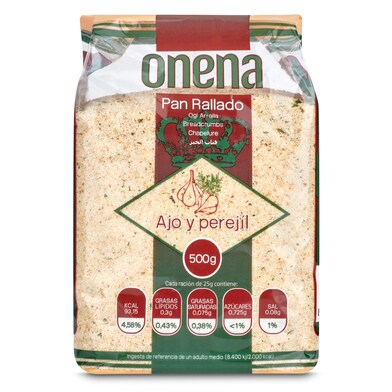 Pan rallado con ajo y perejil Onena 500 g-0 Pan rallado con ajo y perejil Onena 500 g-0