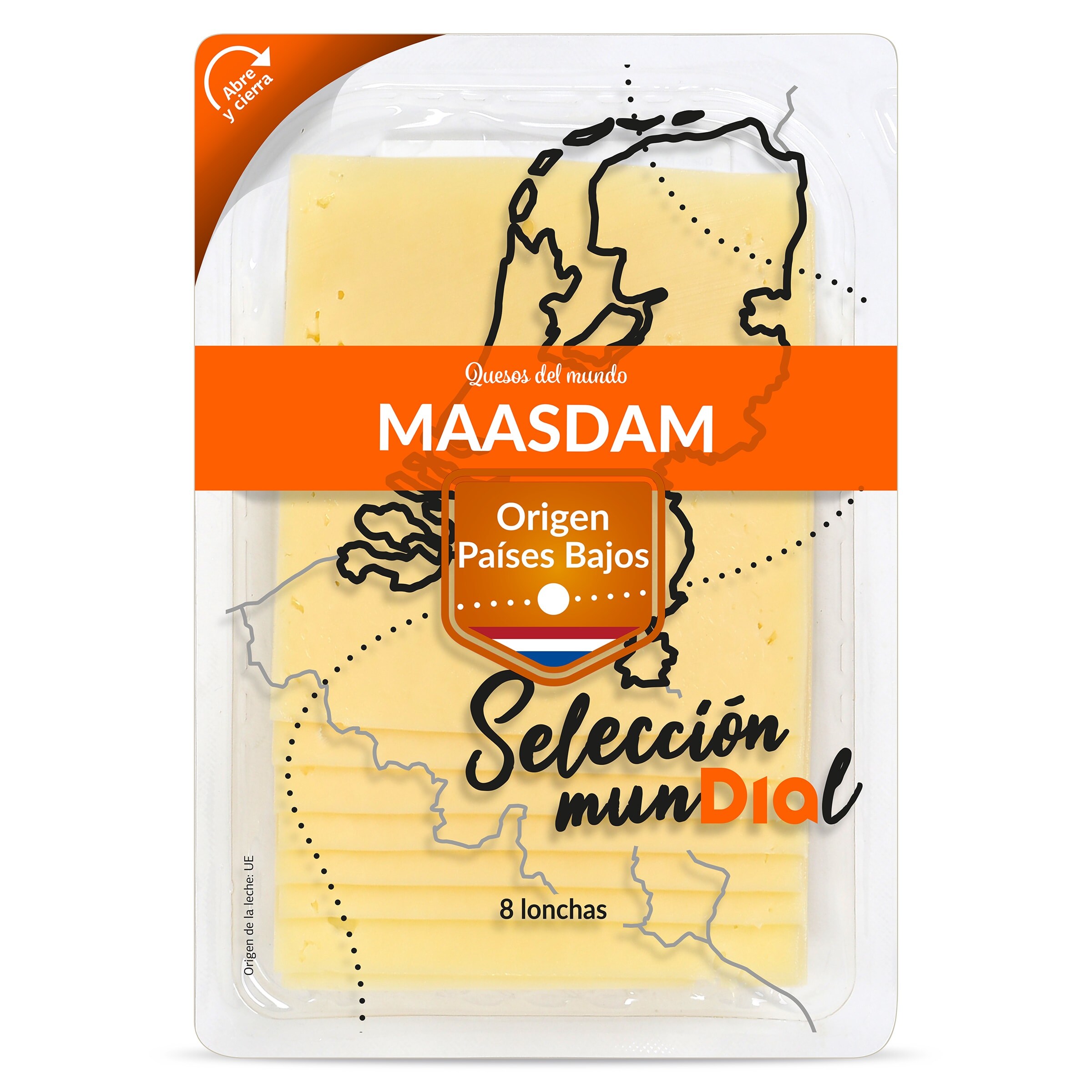 Queso maasdam Selección Mundial de Dia sobre 160 g