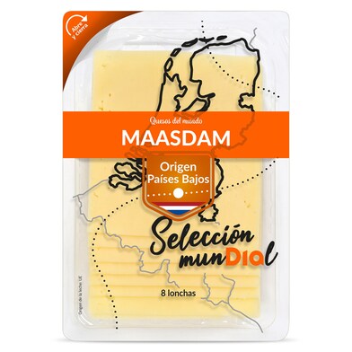 Queso maasdam Selección Mundial de Dia sobre 160 g-0 Queso maasdam Selección Mundial de Dia sobre 160 g-0