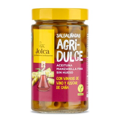 Aceitunas salsaliñadas agridulce Jolca frasco 400 g-0 Aceitunas salsaliñadas agridulce Jolca frasco 400 g-0
