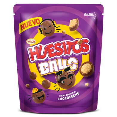 Cereales cubiertos de chocolate y galleta balls Huesitos bolsa 140 g-0 Cereales cubiertos de chocolate y galleta balls Huesitos bolsa 140 g-0