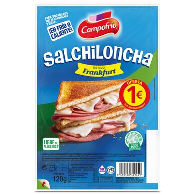 Salchiloncha estilo frankfurt Campofrío 120 g-0 Salchiloncha estilo frankfurt Campofrío 120 g-0