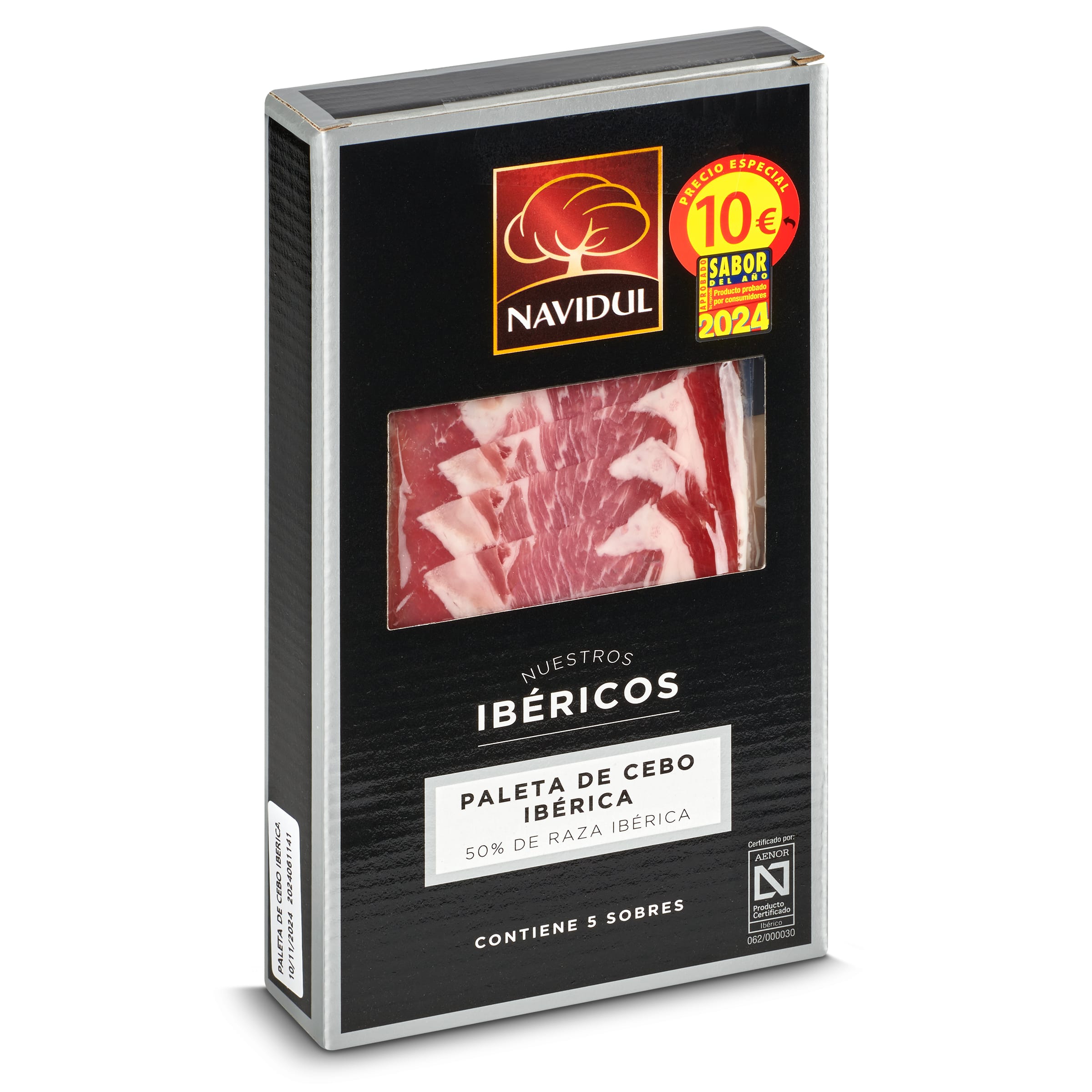Paleta de cebo ibérica Navidul estuche 5 x 40 g