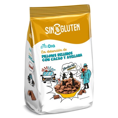 Cereales rellenos con cacao y avellana sin gluten Gran Dia bolsa 400 g-0 Cereales rellenos con cacao y avellana sin gluten Gran Dia bolsa 400 g-0