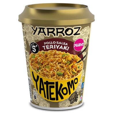 Yarroz con pollo y salsa teriyaki Gallina Blanca vaso 84 g-0