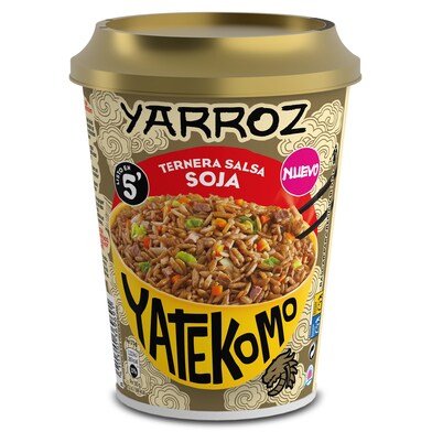 Yarroz con ternera y salsa de soja Gallina Blanca vaso 84 g-0