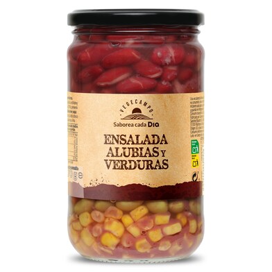 Ensalada de alubias y verduras Dia Vegecampo 370 g-0 Ensalada de alubias y verduras Dia Vegecampo 370 g-0