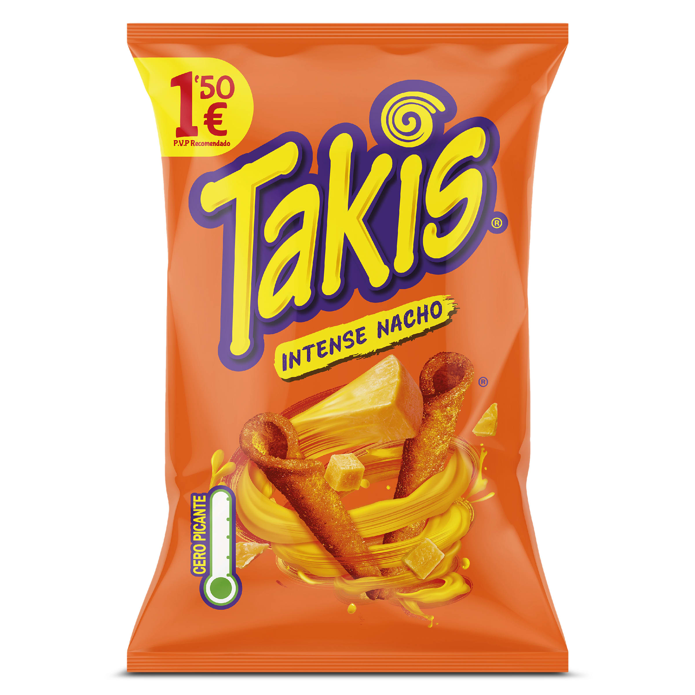 Aperitivo de maíz sabor queso intense nacho Takis bolsa 90 g