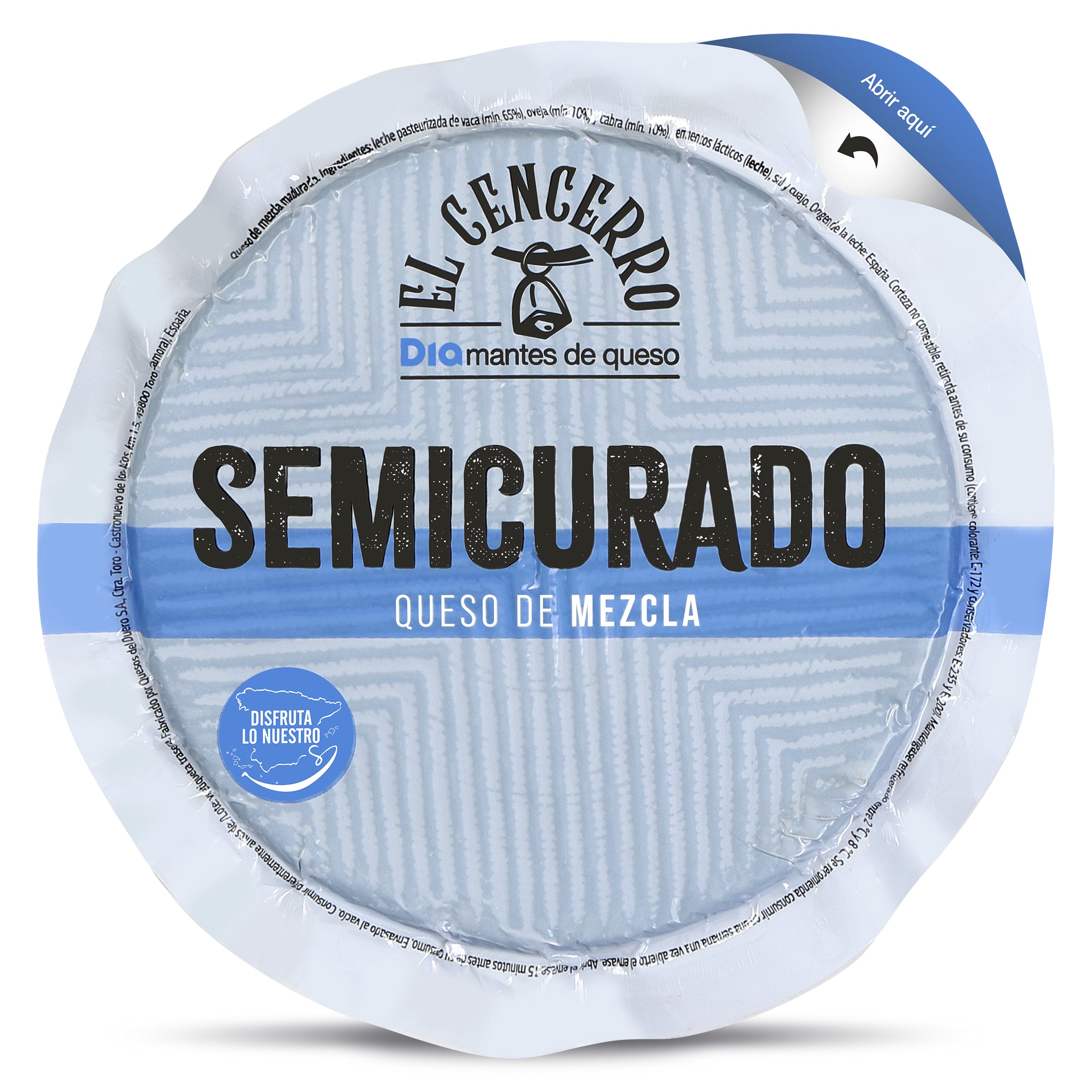 Queso mini semicurado El Cencerro de Dia 1 Kg aprox.