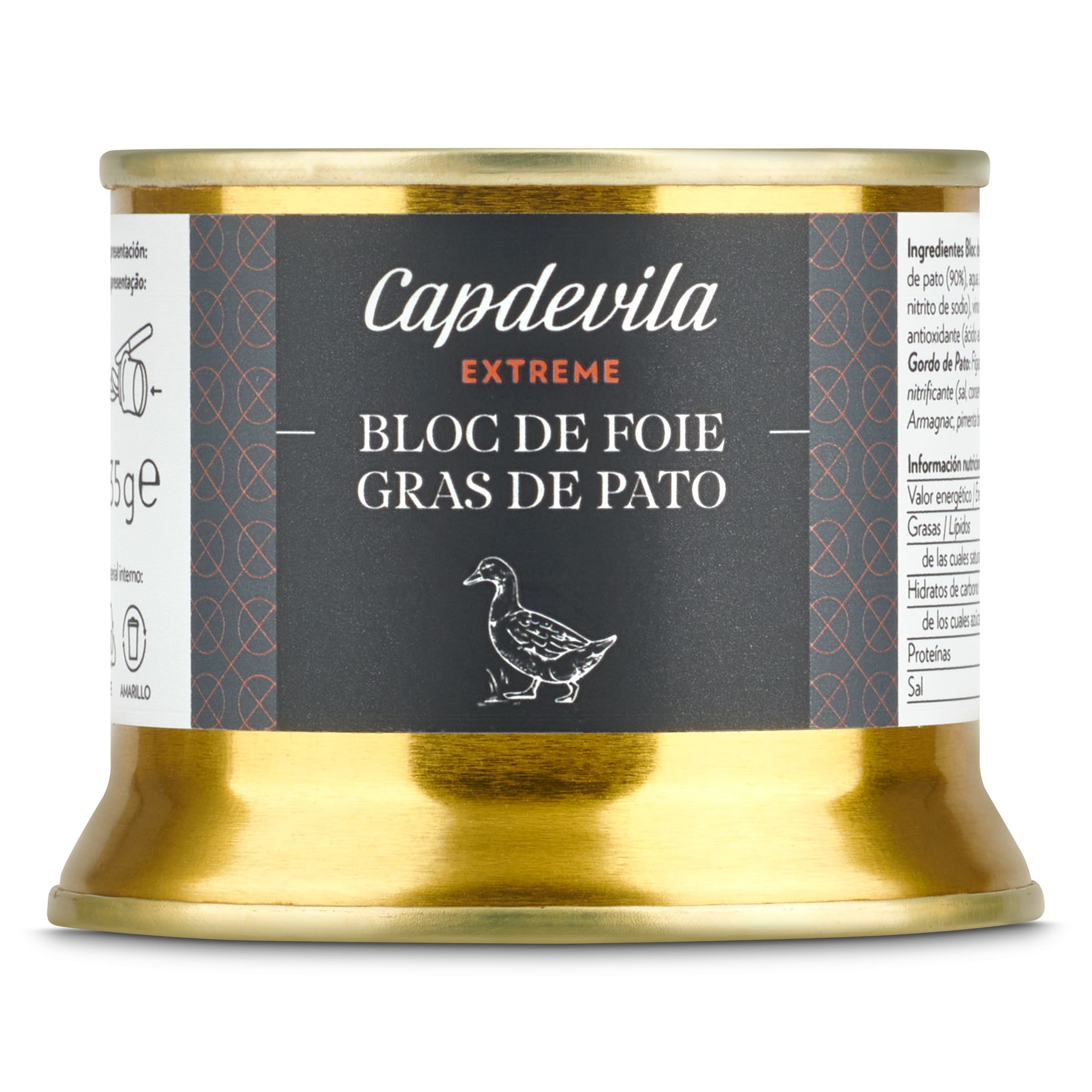 Bloc de foie de pato Capdevila lata 135 g