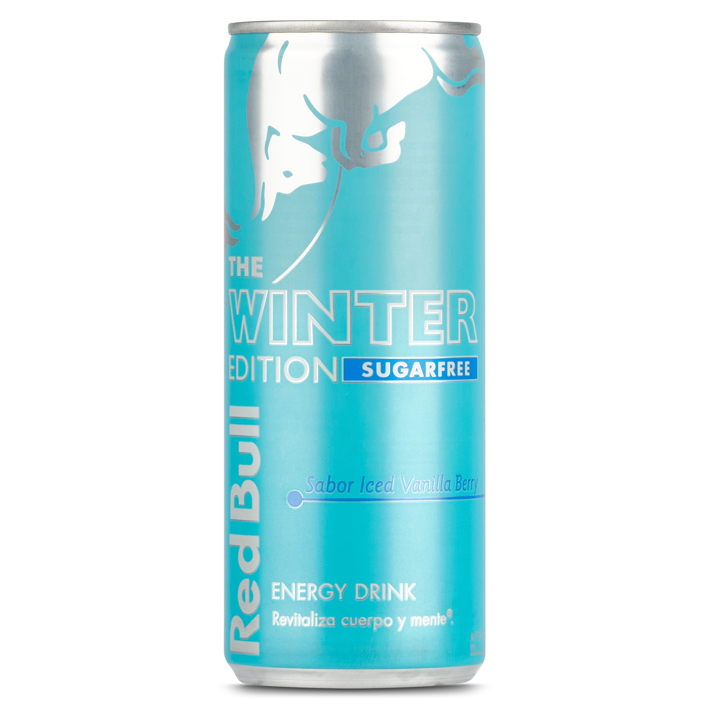 Bebida energética sabor vainilla helada y bayas sugar free Red bull lata 250 ml