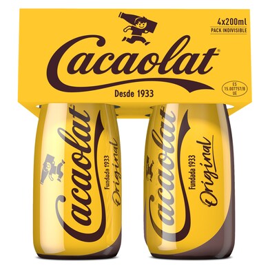 Batido de chocolate Cacaolat pack 4 x 200 ml-0 Batido de chocolate Cacaolat pack 4 x 200 ml-0