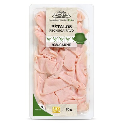 Pétalos de pechuga de pavo 93% Dia Nuestra Alacena 90 g-0 Pétalos de pechuga de pavo 93% Dia Nuestra Alacena 90 g-0