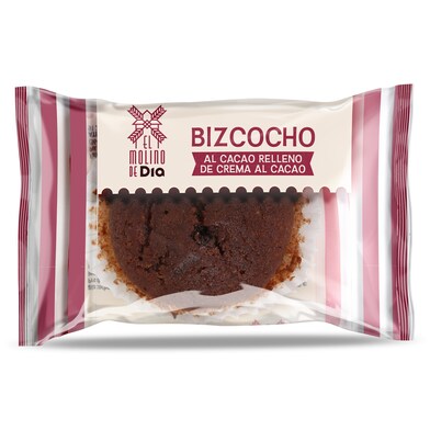 Bizcocho al cacao relleno de cacao El molino de Dia bolsa 50 g-0 Bizcocho al cacao relleno de cacao El molino de Dia bolsa 50 g-0