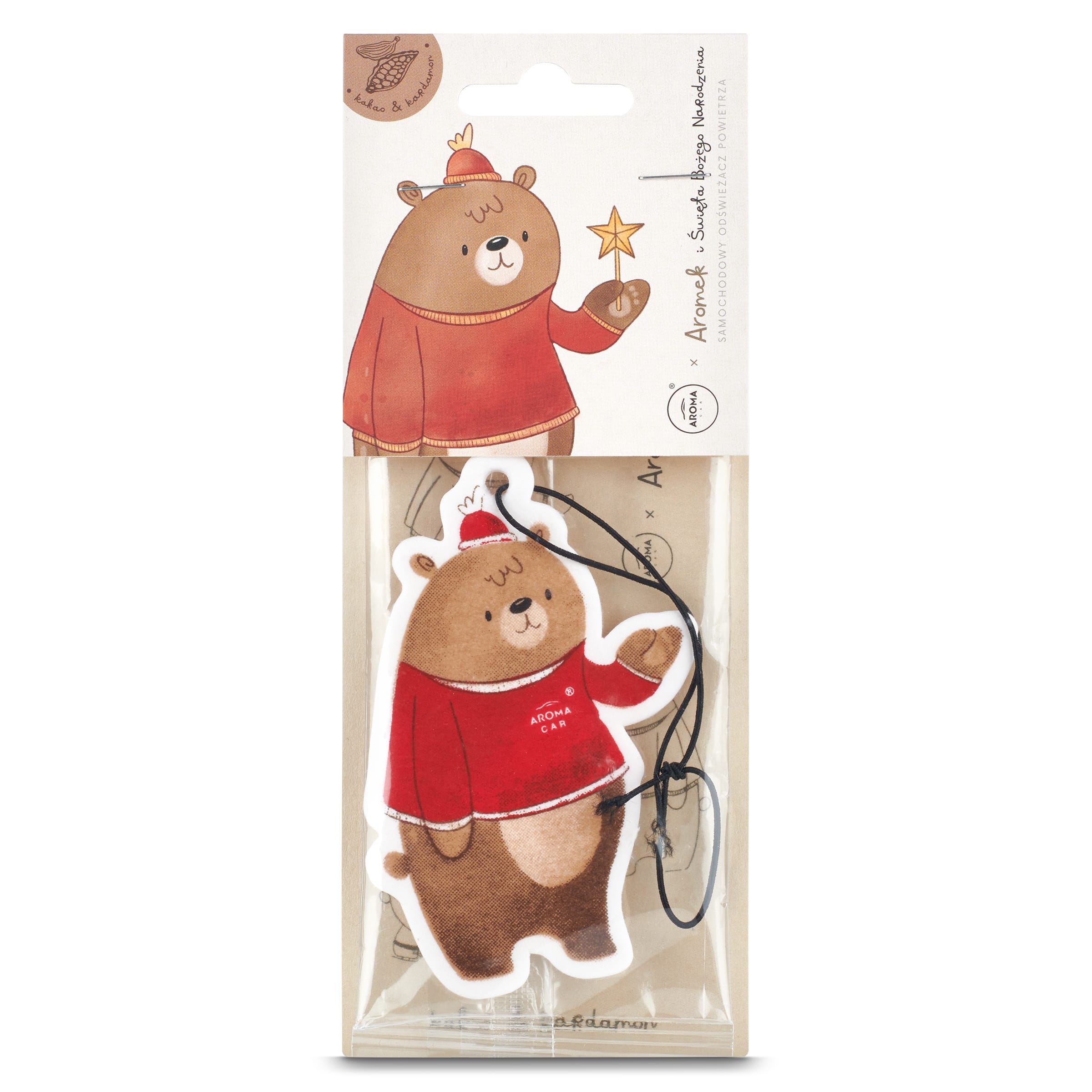 Ambientador para coche cacao y cardamomo Aroma home bolsa 1 unidad
